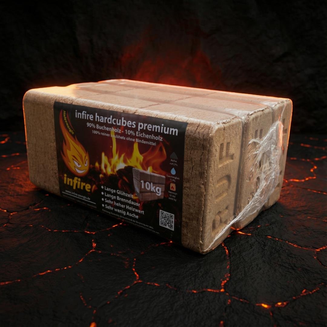 infire hardcubes premium Briquettes bois dur 10 kg