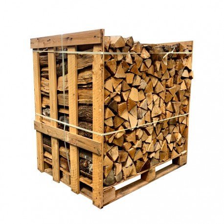 Demi-palette de bois de chauffage 25 cm – 1 m3 – 1,5 steres