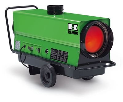 Remko Öl-Heizautomat ATK 25 – 22.5 kW – 1080 m³/h – mobil – mit Abgasführung – 230 V – für Baustellen – 120850