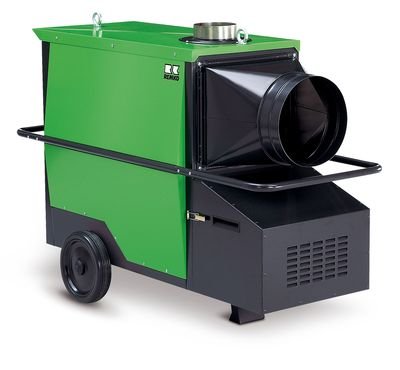 Remko Mobiler Öl-Heizautomat CLK 50 – 42 kW – 3050 m³/h – 230 V – Ø 300 mm – Gebläsebrenner – für Baustellen & Hallen – 123700